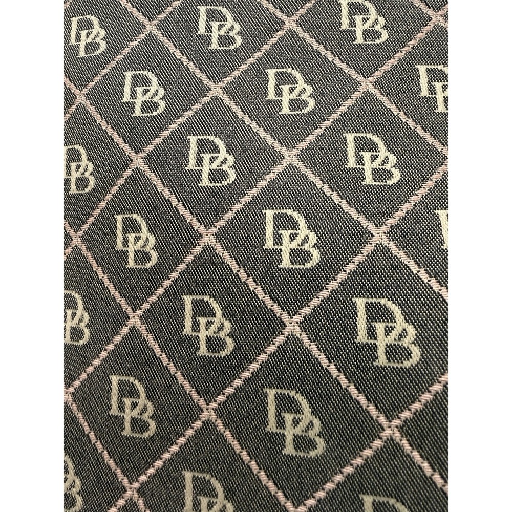 Dooney & Bourke Signature Jacquard Tote Brown Tan Monogram Shopper Purse - Picture 2 of 5